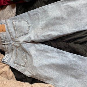 Low Rise Parallel Jeans in Light Wash Blue from Motel Rocks